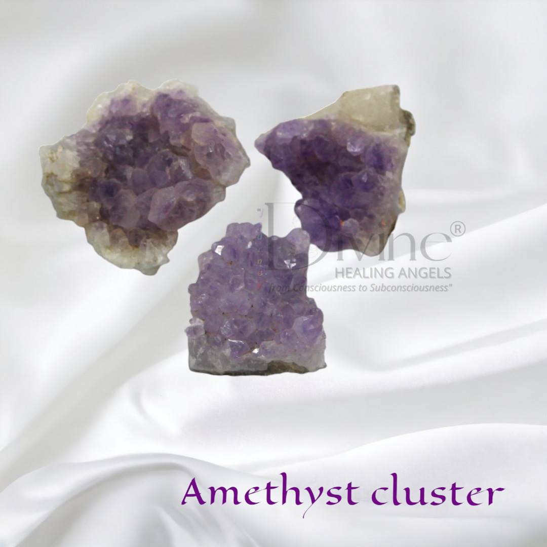 AMETHYST CLUSTER (Set of 3)