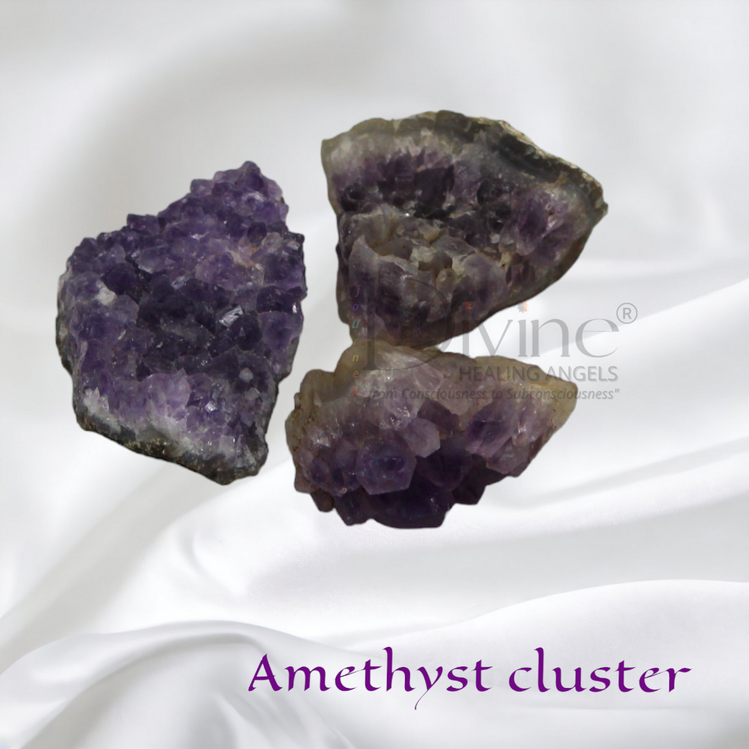 AMETHYST CLUSTER (Set of 3)