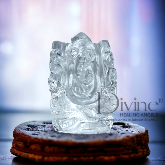 CLEAR QUARTZ GANESH JI