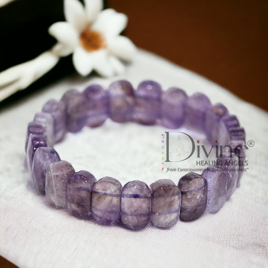 AMETHYST BRACELET-OVAL FACETED