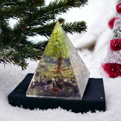 AMETHYST ORGONITE PYRAMID