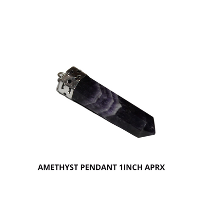 AMETHYST PENCIL PENDANT