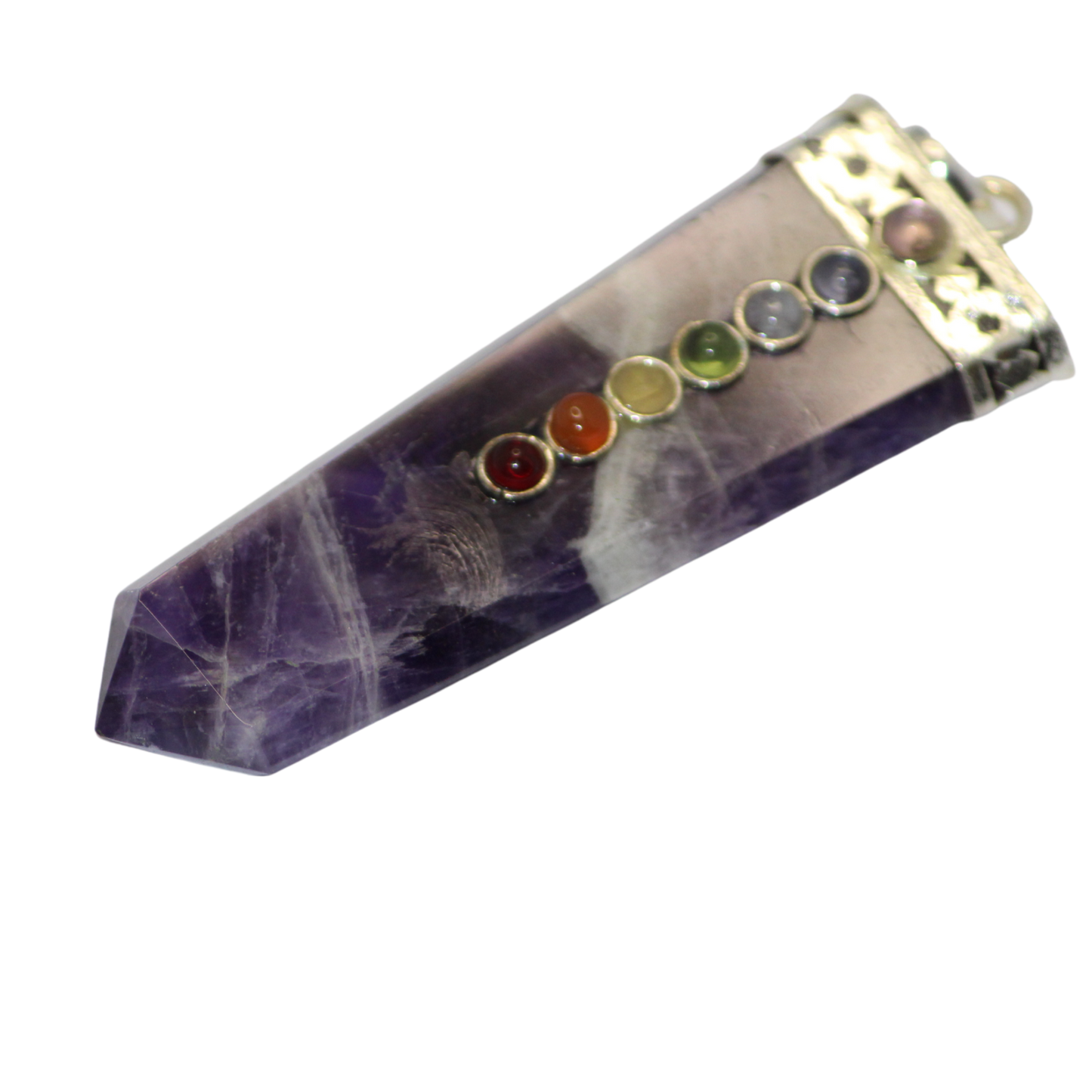 AMETHYST CHAKRA BEAD PENDANT