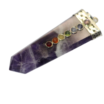 AMETHYST CHAKRA BEAD PENDANT