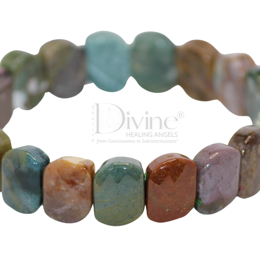 BLOODSTONE BRACELET-OVAL FACETATED