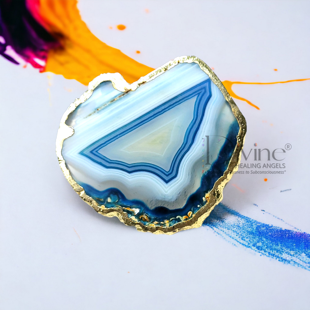 BLUE AGATE COASTER