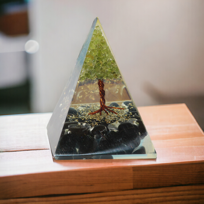 Black Tourmaline Orgonite Pyramid