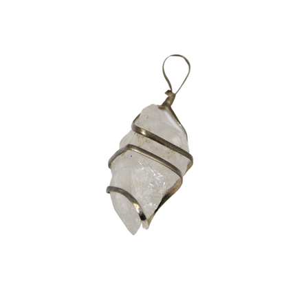 CLEAR QUARTZ RAW PENDANT