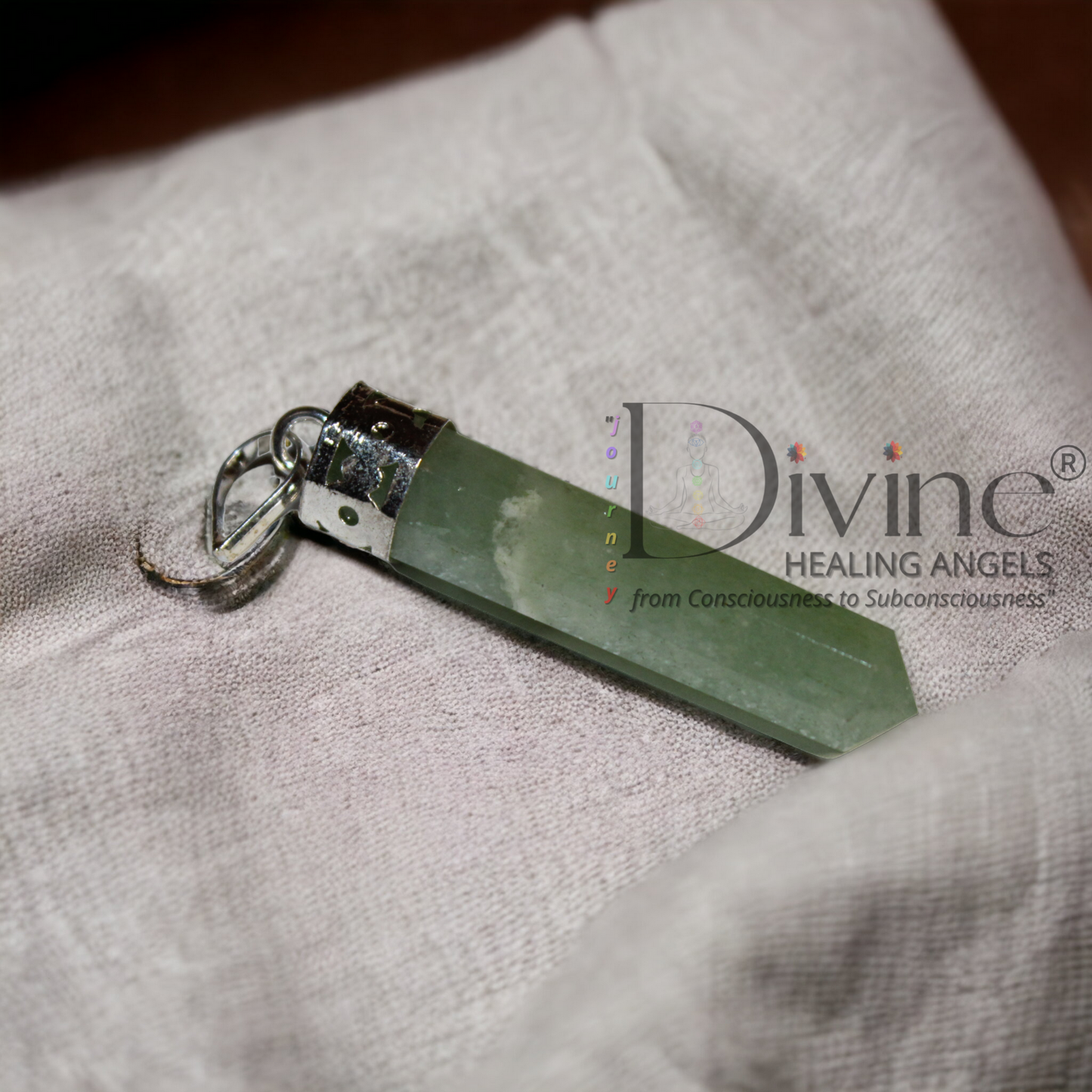 GREEN AVENTURINE PENCIL PENDANT