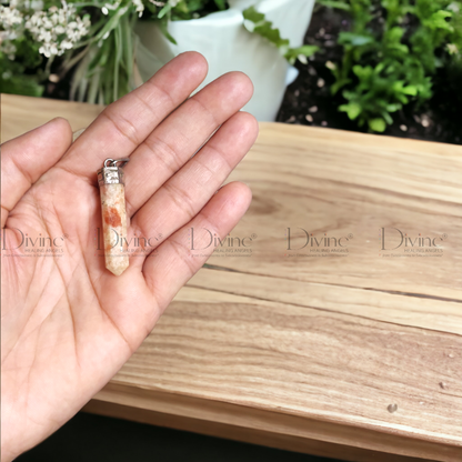 SUNSTONE PENCIL PENDANT