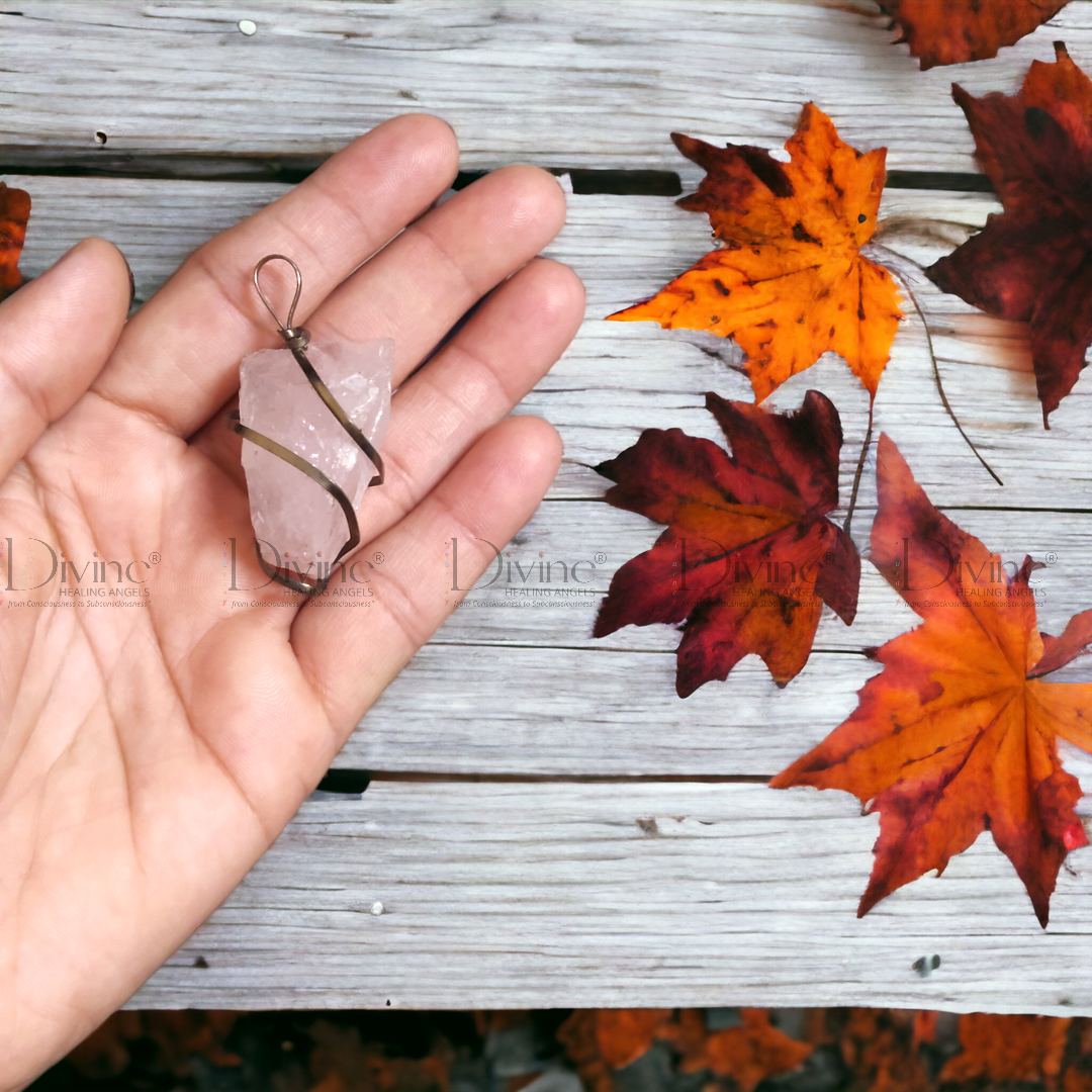 ROSE QUARTZ RAW PENDANT