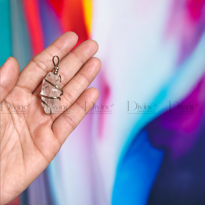 CLEAR QUARTZ RAW PENDANT