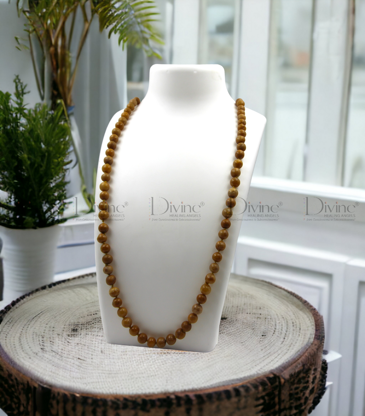 YELLOW JADE MALA