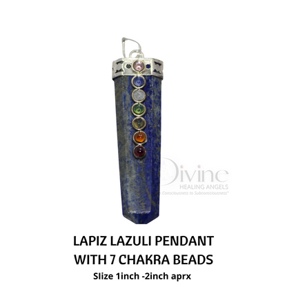 LAPIS LAZULI CHAKRA BEAD PENDANT