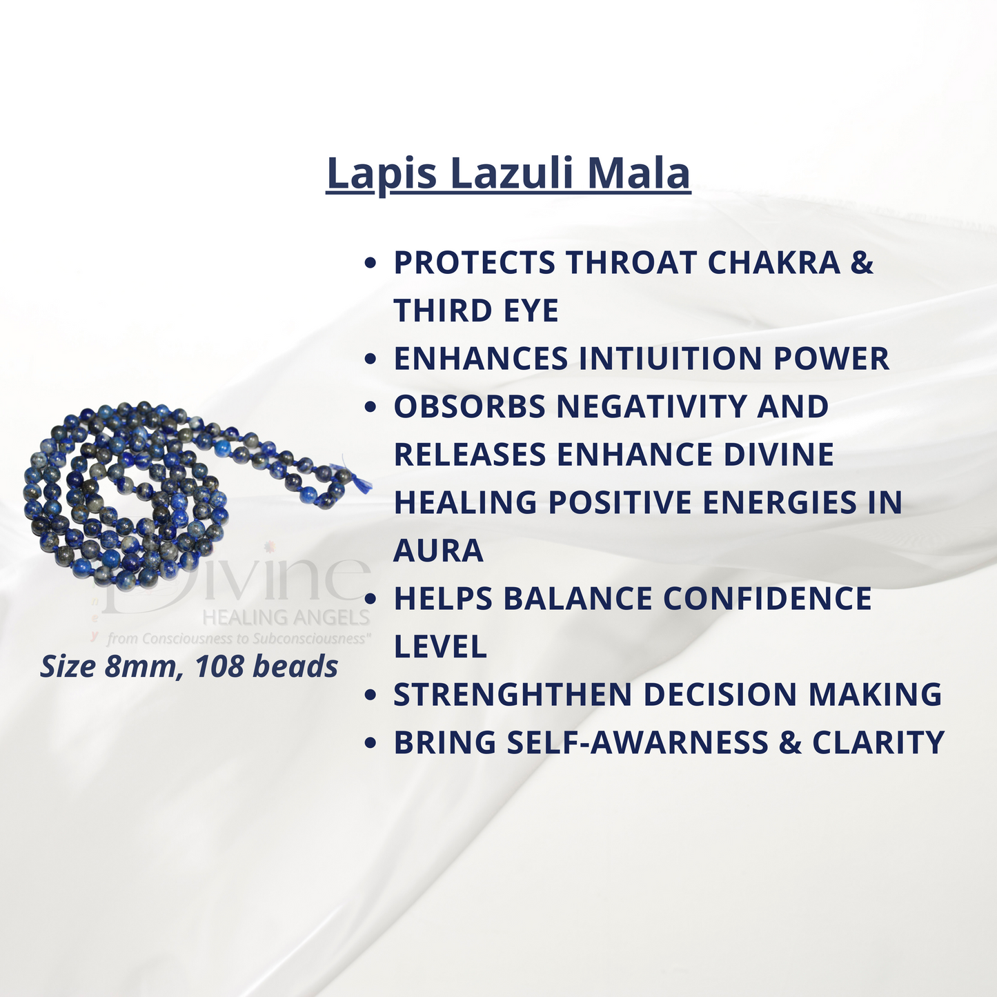 LAPIS LAZULI MALA