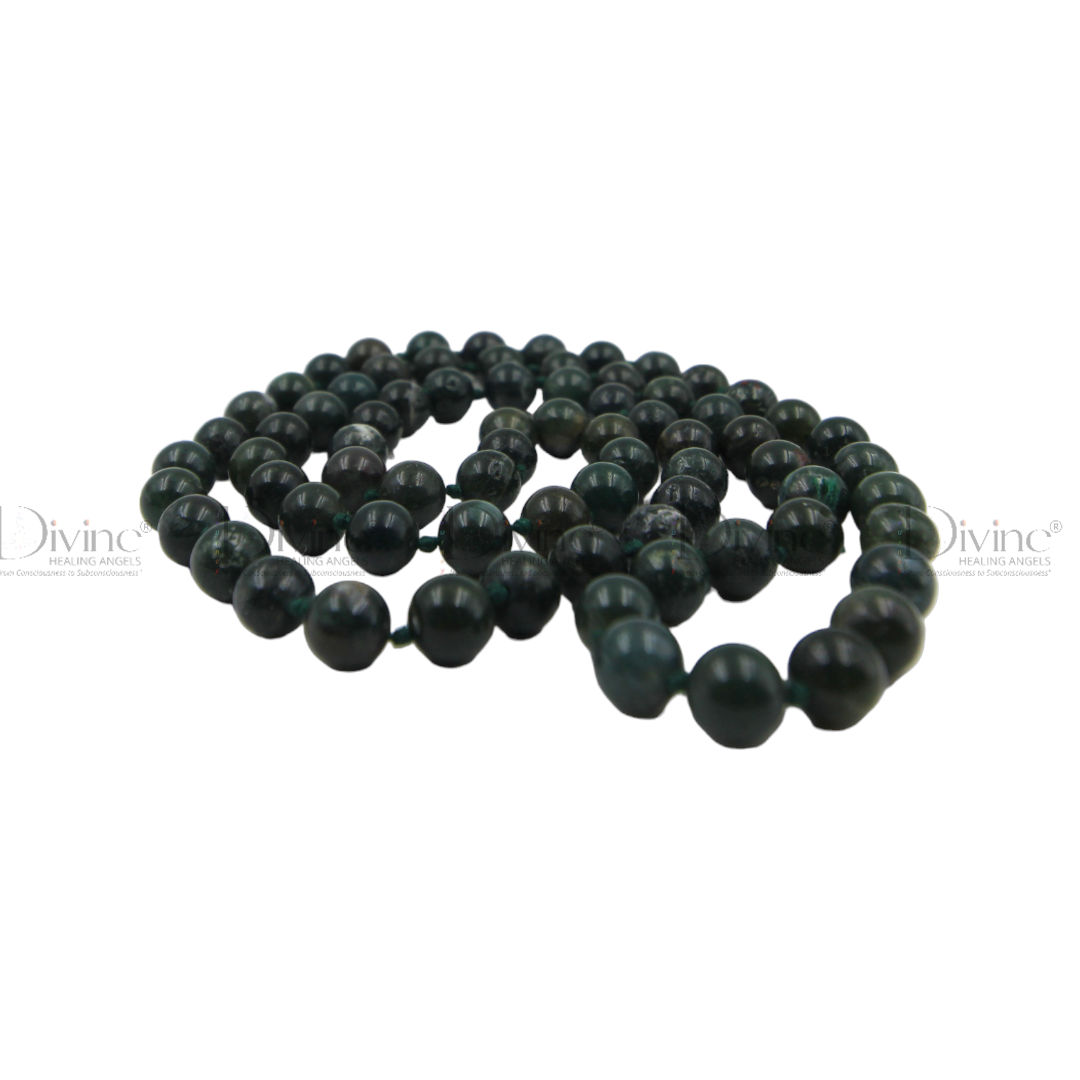 MOSS AGATE MALA