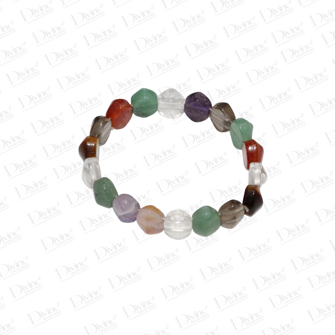 MULTI CRYSTAL BRACELET OVAL FACETED