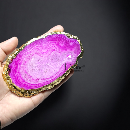 PINK AGATE COASTER