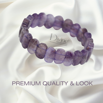 AMETHYST BRACELET-OVAL FACETED