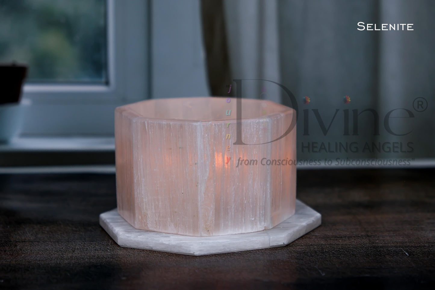 TEA LIGHT HOLDER SELENITE