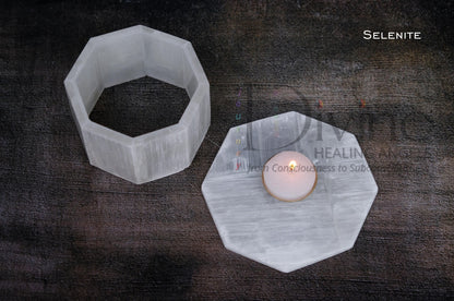 TEA LIGHT HOLDER SELENITE