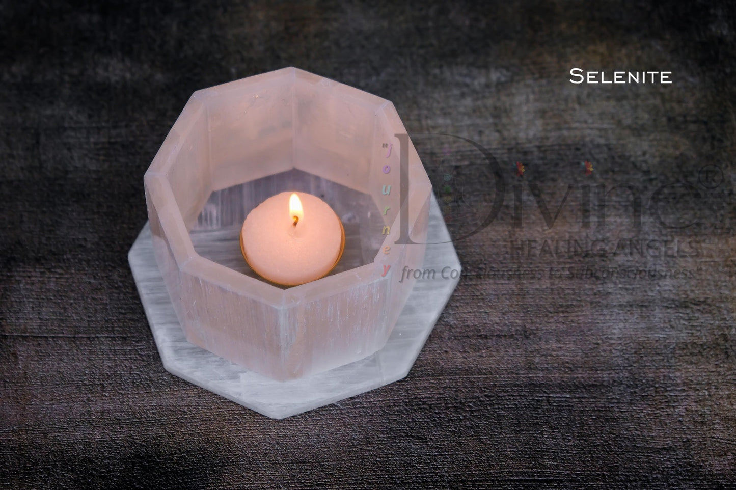 TEA LIGHT HOLDER SELENITE