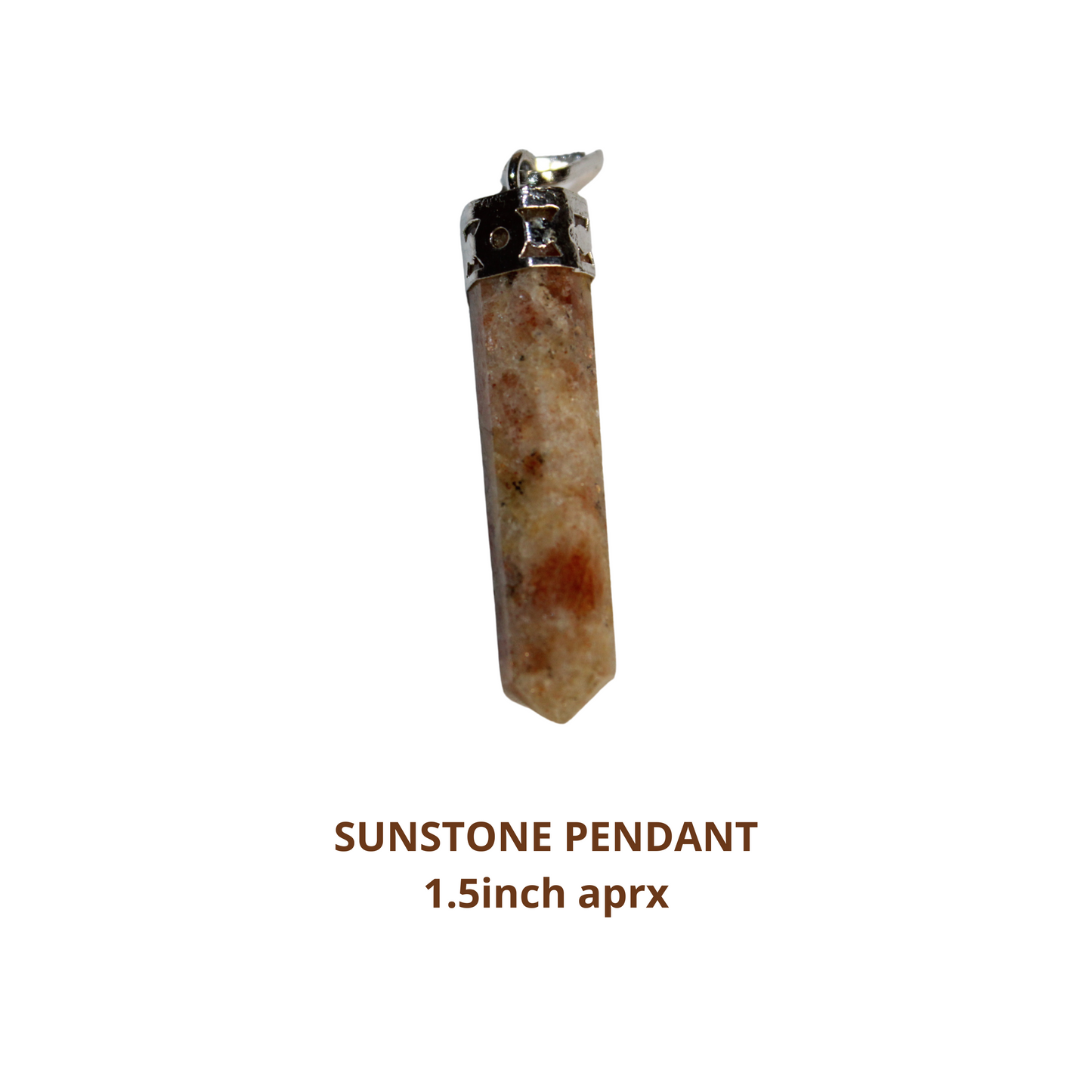 SUNSTONE PENCIL PENDANT