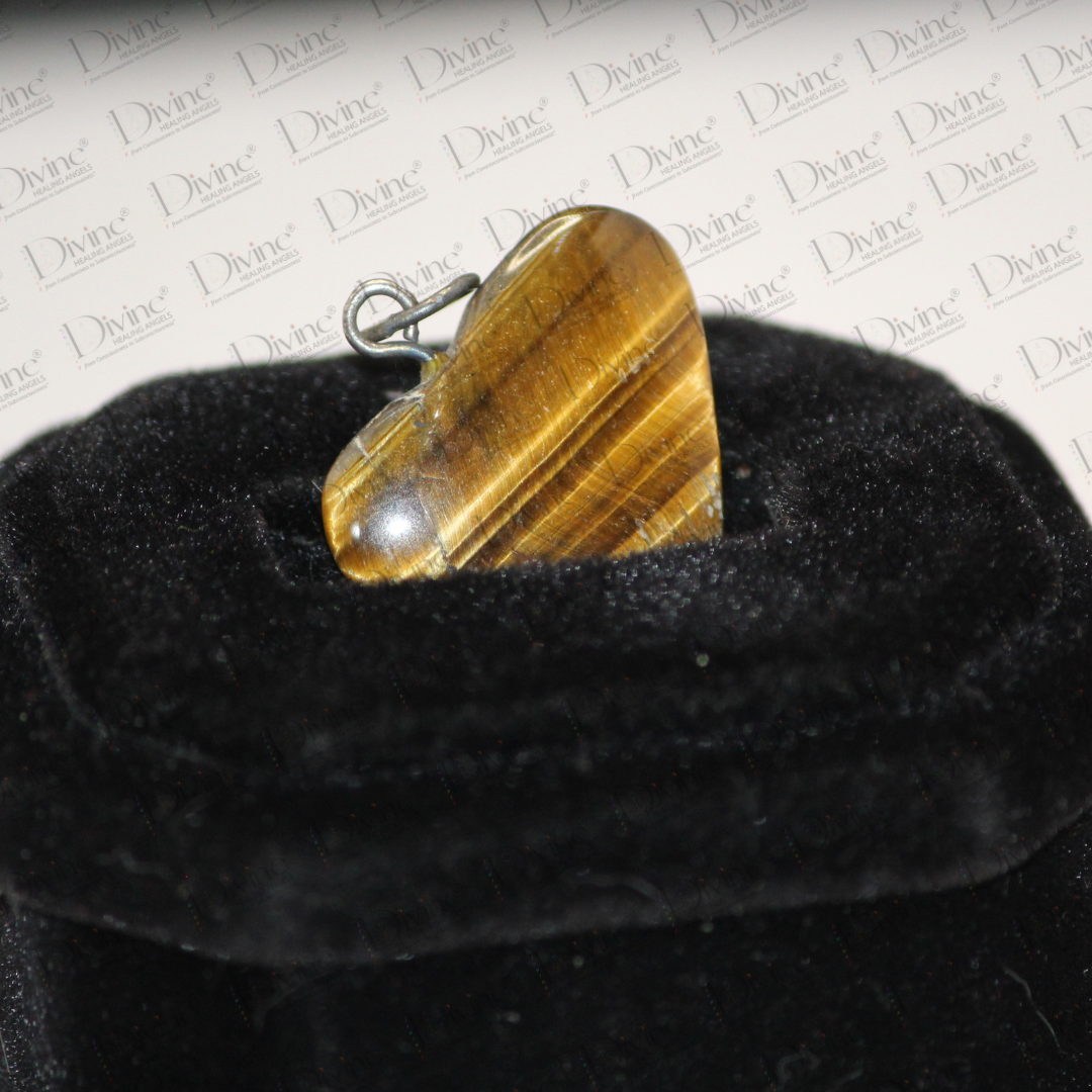 TIGER EYE HEART PENDANT