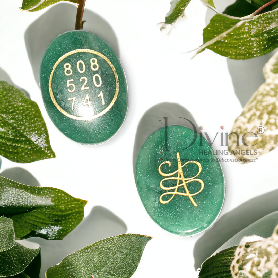 ZIBU SYMBOL ON GREEN JADE