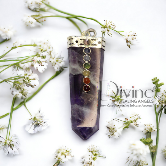 AMETHYST CHAKRA BEAD PENDANT