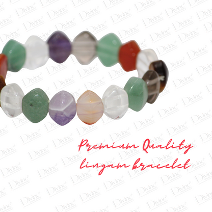 MULTI CRYSTAL BRACELET OVAL FACETED