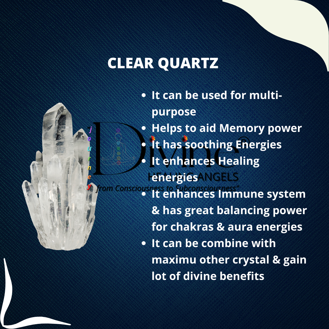 CLEAR QUARTZ HEALING WAND WITH 7 CHAKRA STONE