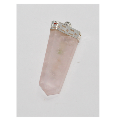 ROSE QUARTZ CHAKRA BEAD PENDANT